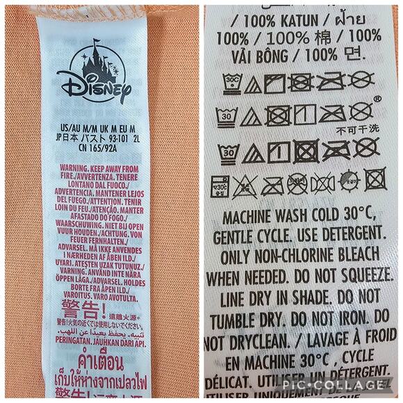 Walt Disney World Spirit Jersey For Adults - Peach Punch - Rose Gold Unisex Sz M